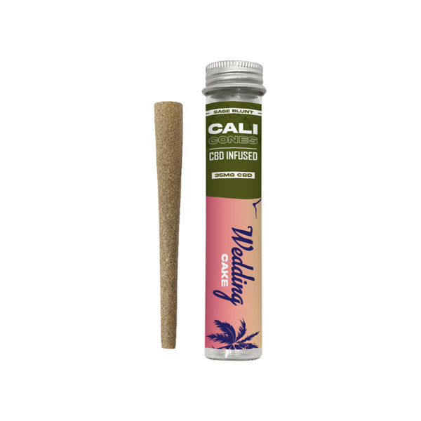 CALI CONES Sage 30mg Full Spectrum CBD Infused Cone - Wedding Cake | The Cali CBD Co | Hall of Vape |  | Smoking Products