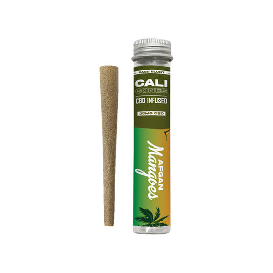 CALI CONES Sage 30mg Full Spectrum CBD Infused Cone - Afgan Mangoes | The Cali CBD Co | Hall of Vape |  | Smoking Products