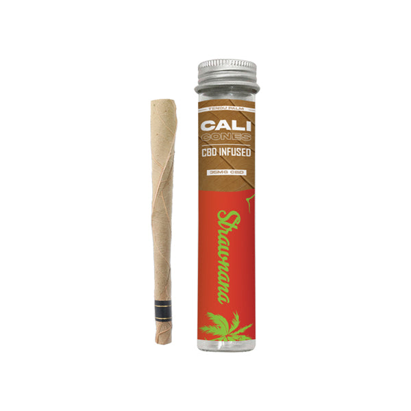 CALI CONES Tendu 30mg Full Spectrum CBD Infused Palm Cone - Strawnana | The Cali CBD Co | Hall of Vape |  | Smoking Products