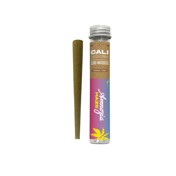 CALI CONES Hemp 30mg Full Spectrum CBD Infused Cone - Amnesia Haze | The Cali CBD Co | Hall of Vape |  | Smoking Products