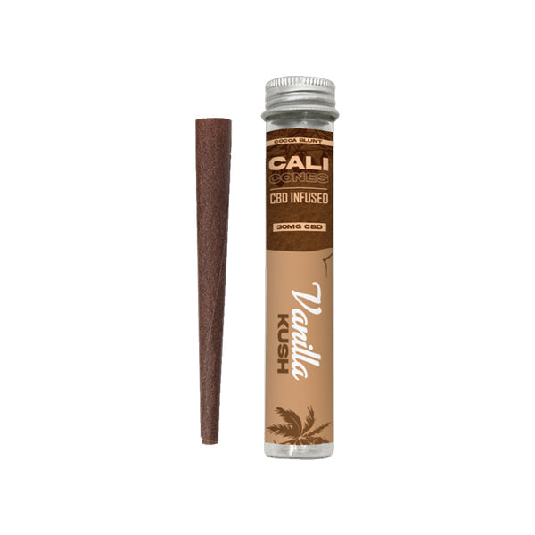 CALI CONES Cocoa 30mg Full Spectrum CBD Infused Cone - Vanilla Kush | The Cali CBD Co | Hall of Vape |  | Smoking Products