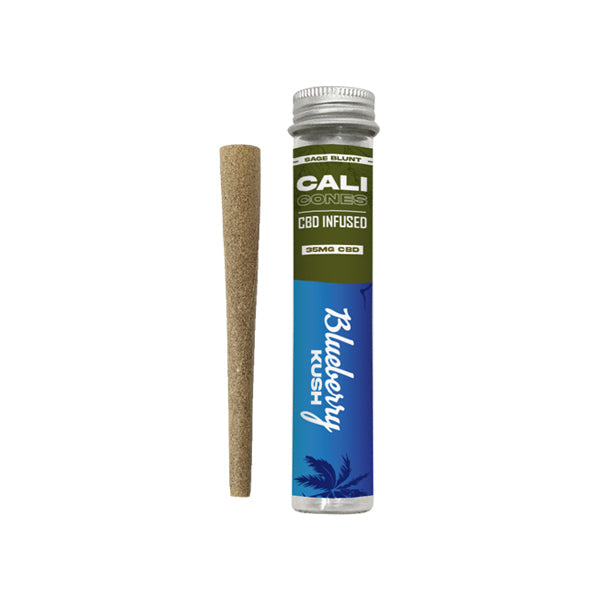 CALI CONES Sage 30mg Full Spectrum CBD Infused Cone - Blueberry Kush | The Cali CBD Co | Hall of Vape |  | Smoking Products