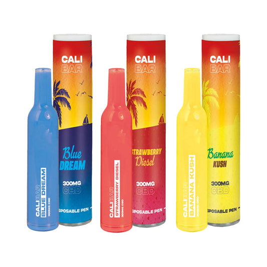 CALI BAR Original 300mg Full Spectrum CBD Vape Disposable - Terpene Flavoured | The Cali CBD Co | Hall of Vape |  | CBD Products