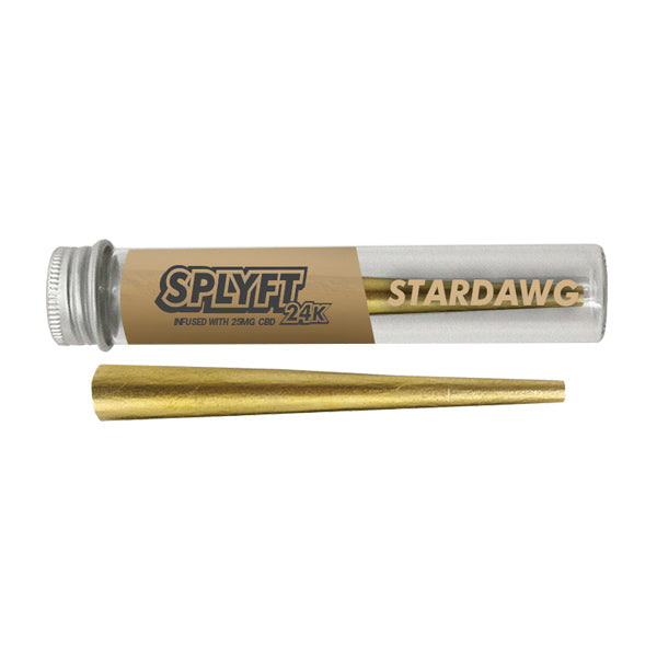 SPLYFT 24K Gold Edition 25mg CBD Infused Cones – Stardawg | SPLYFT | Hall of Vape |  | Smoking Products