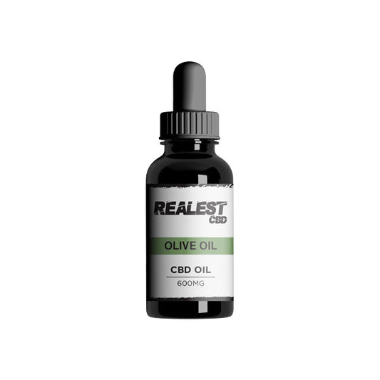 Realest CBD 600mg Broad Spectrum CBD Olive Oil - 30ml (BUY 1 GET 1 FREE) | Realest CBD | Hall of Vape |  | CBD Products