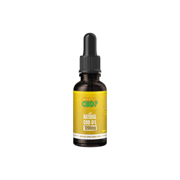 Why So CBD? 1200mg Broad-Spectrum CBD Natural Oil - 30ml | Why So CBD | Hall of Vape |  | CBD Products