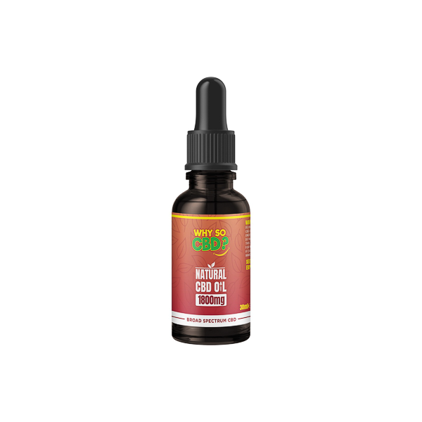 Why So CBD? 1800mg Broad-Spectrum CBD Natural Oil - 30ml | Why So CBD | Hall of Vape |  | CBD Products