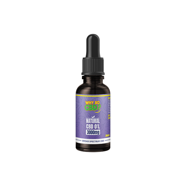 Why So CBD? 3000mg Broad-Spectrum CBD Natural Oil - 30ml | Why So CBD | Hall of Vape |  | CBD Products