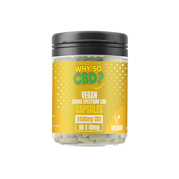 Why So CBD? 2400mg Broad Spectrum CBD Vegan Capsules - 60 Caps | Why So CBD | Hall of Vape |  | CBD Products