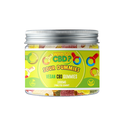 Why So CBD? 1000mg Broad Spectrum CBD Small Vegan Gummies - 11 Flavours | Why So CBD | Hall of Vape |  | CBD Products