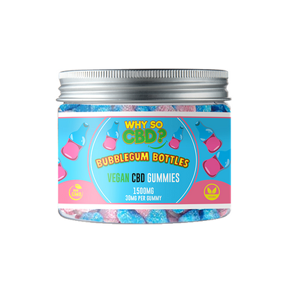 Why So CBD? 1500mg Broad Spectrum CBD Small Vegan Gummies - 11 Flavours | Why So CBD | Hall of Vape |  | CBD Products