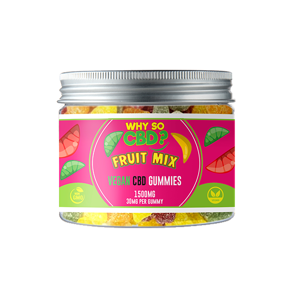 Why So CBD? 1500mg Broad Spectrum CBD Small Vegan Gummies - 11 Flavours | Why So CBD | Hall of Vape |  | CBD Products