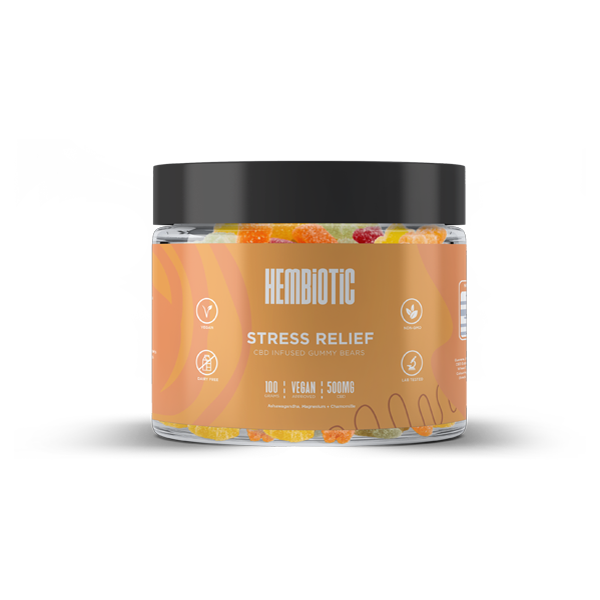 Hembiotic 500mg Functional CBD Gummy Bears - 100g | Hembiotic | Hall of Vape |  | CBD Products