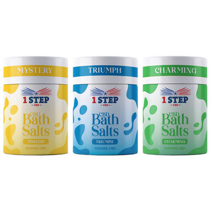 1 Step CBD 1000mg CBD Bath Salts - 500g (BUY 1 GET 1 FREE)