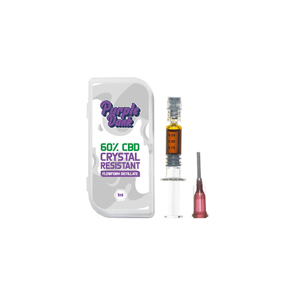 Purple Dank 60% CBD Crystal Resistant Flowform Distillate - 1ml (BUY 1 GET 1 FREE) | Purple Dank | Hall of Vape |  | CBD Products