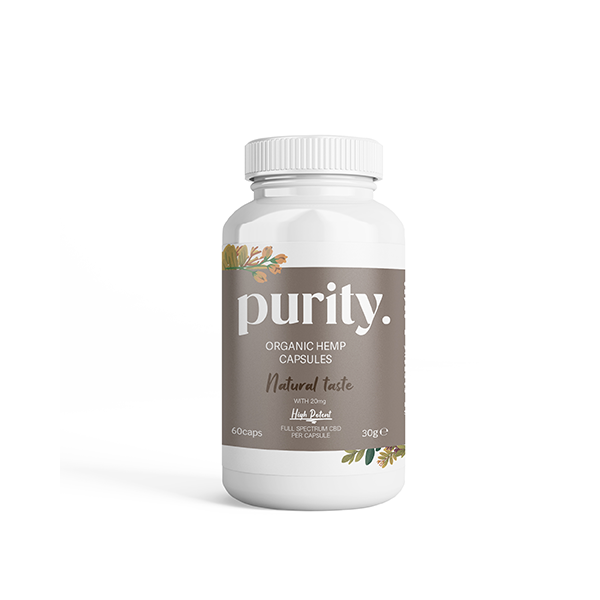 Purity 1200mg Full-Spectrum High Potency CBD Capsules - 60 caps | Purity | Hall of Vape |  | CBD Products