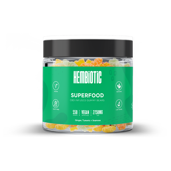 Hembiotic 2750mg Bulk Functional CBD Gummy Bears - 550g | Hembiotic | Hall of Vape |  | CBD Products