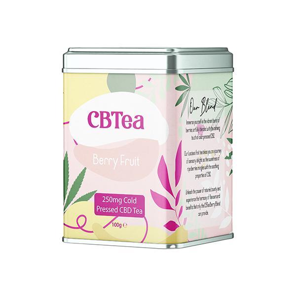 CBTea 250mg Cold Pressed Full Spectrum CBD Berry Fruit - 100g | CBTea | Hall of Vape |  | CBD Products