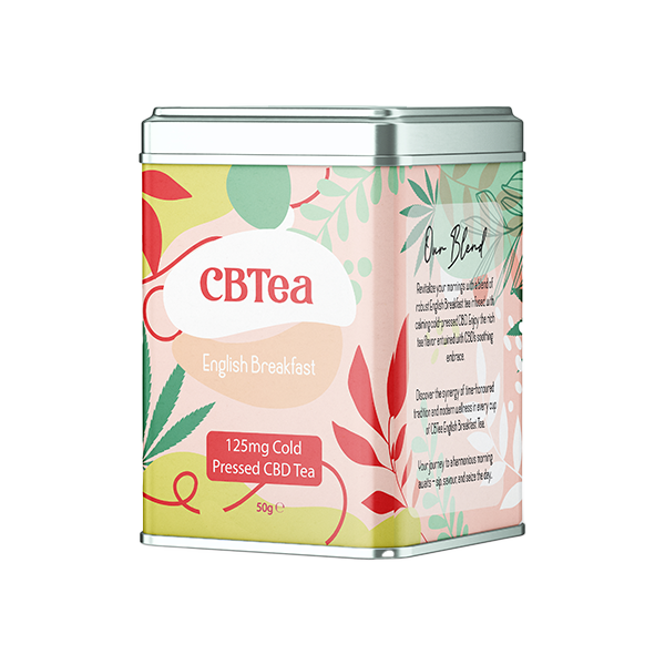 CBTea 125mg Cold Pressed Full Spectrum CBD English Breakfast 50g | CBTea | Hall of Vape |  | CBD Products