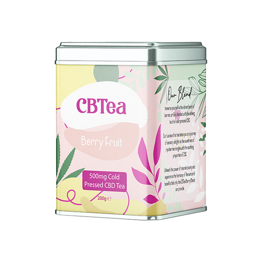 CBTea 500mg Cold Pressed Full Spectrum CBD Berry Fruit Tea - 200g | CBTea | Hall of Vape |  | CBD Products