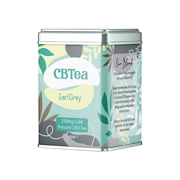 CBTea 250mg Cold Pressed Full Spectrum CBD Earl Grey Tea - 100g | CBTea | Hall of Vape |  | CBD Products