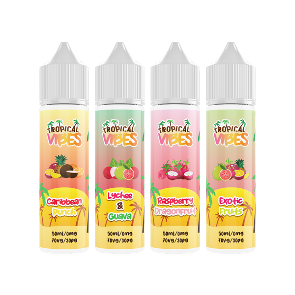 Tropical Vibes 50ml Shortfill 0mg (70VG/30PG) | Tropical Vibes | Hall of Vape |  | Vaping Products