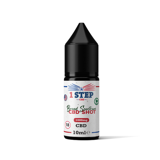 1 Step CBD 1000mg Broad Spectrum CBD Shot 10ml | 1 Step CBD | Hall of Vape |  | CBD Products