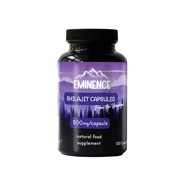 Eminence 50000mg Vegan Shilajit Capsules - 100Caps | Eminence | Hall of Vape |  | Nootropics & Supplements