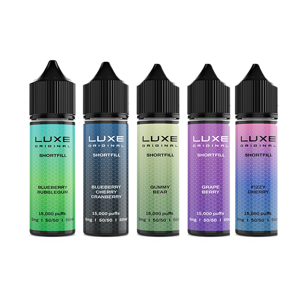 0mg LUXE 50ml Shortfill (50VG/50PG) - 5 Pack | LUXE | Hall of Vape |  | Vaping Products