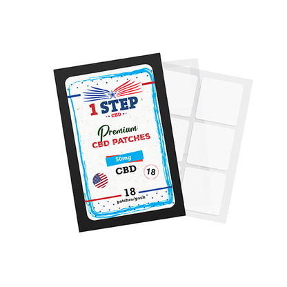 1 Step CBD 50mg CBD Patches | 1 Step CBD | Hall of Vape |  | CBD Products