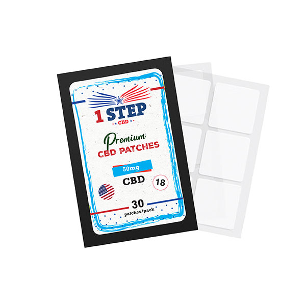 1 Step CBD 50mg CBD Patches | 1 Step CBD | Hall of Vape |  | CBD Products