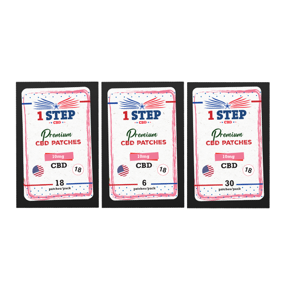 1 Step CBD 10mg CBD Patches | 1 Step CBD | Hall of Vape |  | CBD Products