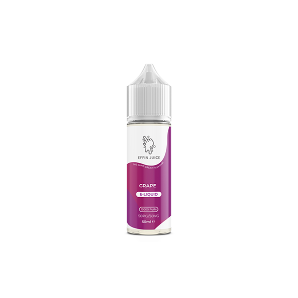 Bulk Buy 0mg EFFIN Juice 50ml Shortfill (50VG/50PG) - Multipacks (10, 25 & 50) | EFFIN Juice | Hall of Vape |  | Vaping Products