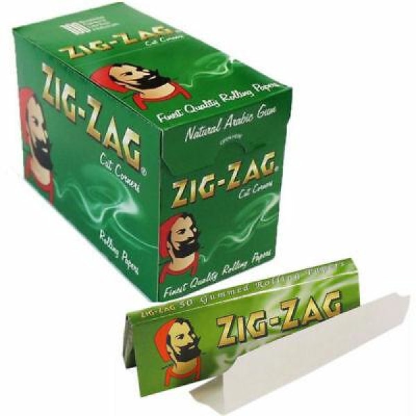 100 Zig-Zag Green Regular Size Rolling Papers | Zig-Zag | Hall of Vape |  | Smoking Products