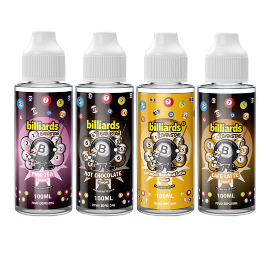 EXPIRED :: Billiards Baristas Range 100ml Shortfill 0mg (70VG/30PG) | Billiards | Hall of Vape |  | Vaping Products