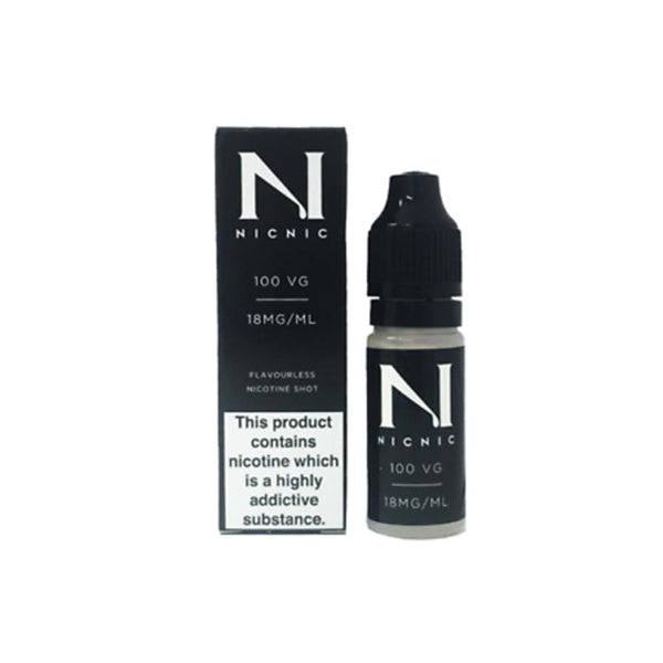 NIC NIC 18mg Nicotine Shot 10ml 100VG | Nic Nic | Hall of Vape |  | Vaping Products