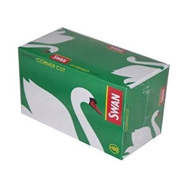 100 Swan Green Regular Corner Cut Rolling Papers | Swan | Hall of Vape |  | Smoking Products